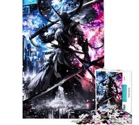 1000 Piece Jigsaw Puzzle for Teenagers Metal Samurai Jigsaw for Adults DIY Toys Analysis And Logic Challenging Game Gifts (Size 50x75cm)
