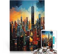 1000 Piece Jigsaw Puzzle for teenagers Modern City Skyline Brain Teaser For 50x75cm Artists Collection, Fine Art for 14+