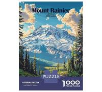 1000 Piece Jigsaw Puzzle for Teenagers Mount Rainier National Park Puzzles for Adults Relax Games Enhance Memory Christmas Birthday Gifts 52x38cm/1000pcs