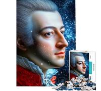 1000 Piece Jigsaw Puzzle for Teenagers Mozart with Stars Adult Jigsaw Relaxing Games Difficult Challenge Christmas Birthday Gifts (Size 38x26cm)