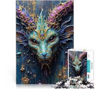 1000 Piece Jigsaw Puzzle for teenagers Mystical Dragon Masquerade Präzisionsschnitt Lernspiel für Geburtstag, Weihnachten52x38cm