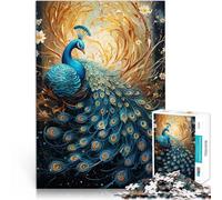 1000 Piece Jigsaw Puzzle for teenagers Mythical Peacock Herausfordernd Schwierig Einzigartige Wohndekoration und Geschenke38x26cm