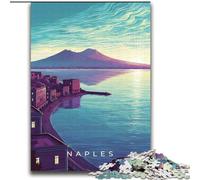 1000 Piece Jigsaw Puzzle for Teenagers Naples Coastline at Sunrise Impossible Game Precision Cutting Gift For Birthdays (size 38x52cm)