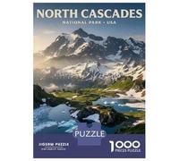 1000 Piece Jigsaw Puzzle for Teenagers North Cascades National Park Jigsaw Fun Games Difficult Challenge Unique Birthday And Xmas Gifts 70x50cm/1000pcs
