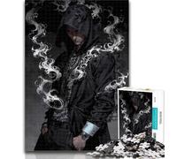 1000 Piece Jigsaw Puzzle for Teenagers Phantom Whispers︰ The Hooded Harbinger Impossible Game Precision Cutting Gift For Birthdays (size 38x26cm)