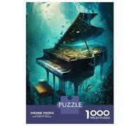 1000 Piece Jigsaw Puzzle for Teenagers Piano Underwater Teenager Puzzles Brain Teaser Game Enhance Memory Fun at Home Activities, 52x38cm/1000pcs