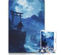 1000 Piece Jigsaw Puzzle for Teenagers Pirate Ship Samurai Japan Ideal Stress Relief Leisure Activity Ultra Precise Cutting Craft Toy Size 38x26cm