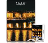 1000 Piece Jigsaw Puzzle for Teenagers Prague Unique Challenge Game Stress Reliever Secret Santa Gifts Size 38x52cm