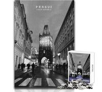 1000 Piece Jigsaw Puzzle for Teenagers Prague Unique Challenge Game Stress Reliever Secret Santa Gifts Size 38x26cm