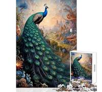 1000 Piece Jigsaw Puzzle for Teenagers Proud Peacock Menagerie Educational Games Home Art Decor DIY Toys Birthday And Unique Gifts (38x52cm)