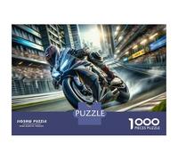 1000 Piece Jigsaw Puzzle for Teenagers Racing Motorcycle Speed Jigsaws for Adults Relaxing Games Precision Cutting Christmas Birthday Gifts 70x50cm/1000pcs