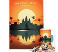 1000 Piece Jigsaw Puzzle for Teenagers Reflection Religious Landm Learning Educational Toys Relax Games Family Activities Gifts for Women Men (Size 38x26cm)