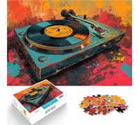 1000 Piece Jigsaw Puzzle for teenagers Retro Vinyl Player Lernspiele Heimdekoration Künstlersammlung, Bildende Kunst38x26cm