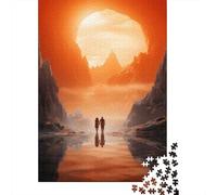 1000 Piece Jigsaw Puzzle for Teenagers Romantic Sunset Hike Puzzles for Adults Relax Games Enhance Memory Christmas Birthday Gifts 70x50cm/1000pcs
