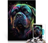 1000 Piece Jigsaw Puzzle for teenagers Rottweiler Dog Delightful Mustermontage einzigartiges Herausforderungsspiel38x26cm