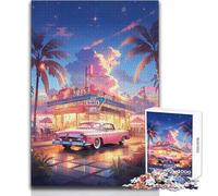 1000 Piece Jigsaw Puzzle for Teenagers s Diner Delight Learning Educational Impossible Game Gift Birthday (size 50x75cm)