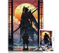 1000 Piece Jigsaw Puzzle for Teenagers Samurai Duel Under The Setting Sun Ideal Stress Relief Leisure Activity Ultra Precise Cutting Craft Toy Size 50x75cm