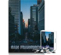 1000 Piece Jigsaw Puzzle for Teenagers San Francisco California Unique Challenge Game Stress Reliever Secret Santa Gifts Size 50x75cm