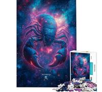 1000 Piece Jigsaw Puzzle for Teenagers Scorpio Zodiac Sign Jigsaw for Adults Relaxing Games Improve Memory Fun Activities at Home (Size 50x75cm)