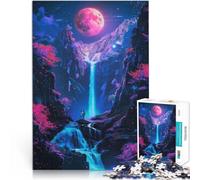 1000 Piece Jigsaw Puzzle for teenagers Serene Neon Nights for Educational Game Challenge Toy gifts for friends and family 26x38cm