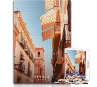 1000 Piece Jigsaw Puzzle for Teenagers Seville Unique Challenge Game Stress Reliever Secret Santa Gifts Size 38x26cm