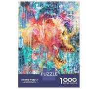 1000 Piece Jigsaw Puzzle for Teenagers Splatter Skull Adult Puzzles Relax Games Analysis And Logic Christmas Birthday Gifts 70x50cm/1000pcs
