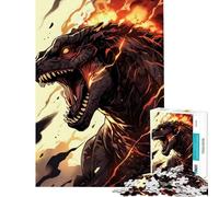 1000 Piece Jigsaw Puzzle for Teenagers T-Rex Rampage Adult Jigsaw Relaxing Games Difficult Challenge Christmas Birthday Gifts (Size 50x75cm)