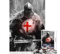1000 Piece Jigsaw Puzzle for Teenagers Templar Triumph Impossible Game Wall Decoration Educational Toy Fun at Home Activities, (50x75cm)