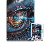 1000 Piece Jigsaw Puzzle for Teenagers The EYE AI Ideal Stress Relief Leisure Activity Ultra Precise Cutting Craft Toy Size 50x75cm