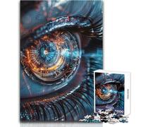 1000 Piece Jigsaw Puzzle for Teenagers The EYE AI Ideal Stress Relief Leisure Activity Ultra Precise Cutting Craft Toy Size 38x26cm