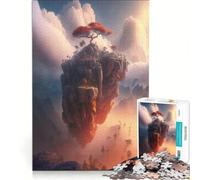 1000 Piece Jigsaw Puzzle for Teenagers The Floating Castle Impossible Game Parent-child Interaction Challenging Game Gifts 38x52cm