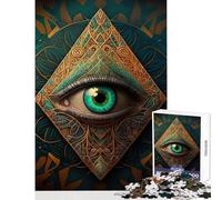 1000 Piece Jigsaw Puzzle for Teenagers Third Eye DIY Toys Birthday Gifts Brain Teaser Game Suitable for Desktop Decoration Size 38x26cm