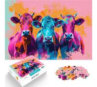 1000 Piece Jigsaw Puzzle for teenagers three cows Help the brain exercise addictive toys to cultivate patience Home Decoration 26x38cm