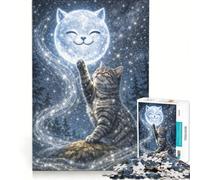 1000 Piece Jigsaw Puzzle for Teenagers Touch The Moon Impossible Game Parent-child Interaction Challenging Game Gifts 38x26cm