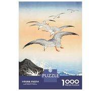 1000 Piece Jigsaw Puzzle for Teenagers Ukiyo E Five Seagulls Teenager Puzzles DIY Toys Precision Cutting Christmas Birthday Gifts 70x50cm/1000pcs