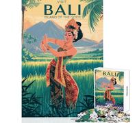 1000 Piece Jigsaw Puzzle for Teenagers Visit Bali︰ Island of The Gods Fun Games Difficult Challenge DIY Toys Artists' Collection, Fine Arts (75X50CM)