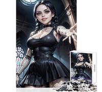 1000 Piece Jigsaw Puzzle for Teenagers Wednesday yborg-Version Puzzles for Teenagers Enhance Memory Parent-child Interaction for Is Ideal As A Gifts (50x75cm)