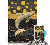 1000 Piece Jigsaw Puzzle for teenagers Whale Leaping into Stars Quizspiel eignet sich ideal als Geschenk für die ganze Familie52x38cm