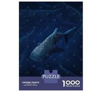 1000 Piece Jigsaw Puzzle for Teenagers Whale Sharks Teenager Puzzles Brain Teaser Game Enhance Memory Fun at Home Activities, 52x38cm/1000pcs
