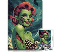 1000 Piece Jigsaw Puzzle for Teenagers Zombie Pin-Up Girl Learning Educational Impossible Game Gift Birthday (size 50x75cm)