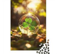 1000 Piece Jigsaw Puzzle, Four-Leaf Clover in A Bubble, 52x38cm/1000pcs, for Adults, Relaxing Winter Hobby, Home Relaxation And Time at Home