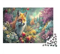 1000 Piece Jigsaw Puzzle Fox in An Apple Orchard Wildlife For Adult Family Enthusiasts Educational Stress Relief Indoor Birthday Gift Decor 52x38cm/1000pcs