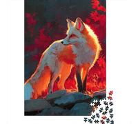 1000 Piece Jigsaw Puzzle, Fox in Golden Hour Light, 38x26cm/1000pcs, for Adults, Shared Puzzle Activity, Weekend Leisure And Time Together