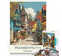 1000 Piece Jigsaw Puzzle Frankenmuth Michigan Art | Fun Games Parent-child interaction deal as gifts for the whole family 38x52cm