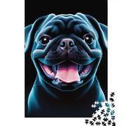 1000 Piece Jigsaw Puzzle French Bulldog Jigsaws Puzzles Paper Puzzle Assembly Toy Family Interactive Game 1000pcs (38x26cm)