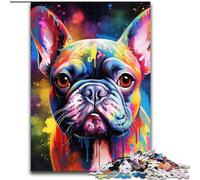1000 Piece Jigsaw Puzzle French Bulldog Nebula cardboard Jigsaw Puzzles for Adults size 26x38cm Perfect for Family Fun, Party Games, Birthday Party Favors