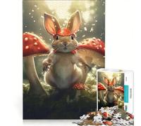 1000 Piece Jigsaw Puzzle Fuzzy Mushroom Explorer, Practical Game, Parent-child Interaction, Artists Collection, Fine Art 50x75cm