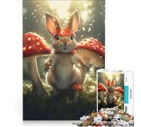 1000 Piece Jigsaw Puzzle Fuzzy Mushroom Explorer, Practical Game, Parent-child Interaction, Artists Collection, Fine Art 38x52cm