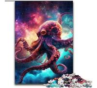 1000-Piece Jigsaw Puzzle Galaxy Octopus 1000 Pieces Puzzle Gifts for Family Fun Perfect for Holidays, Interactive Game Nights (Szie 50x75cm)