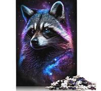 1000 Piece Jigsaw Puzzle Game Galaxy Animal Raccoon Jigsaw Puzzles Wood Jigsaw Educational Toys 1000pcs (75x50cm)